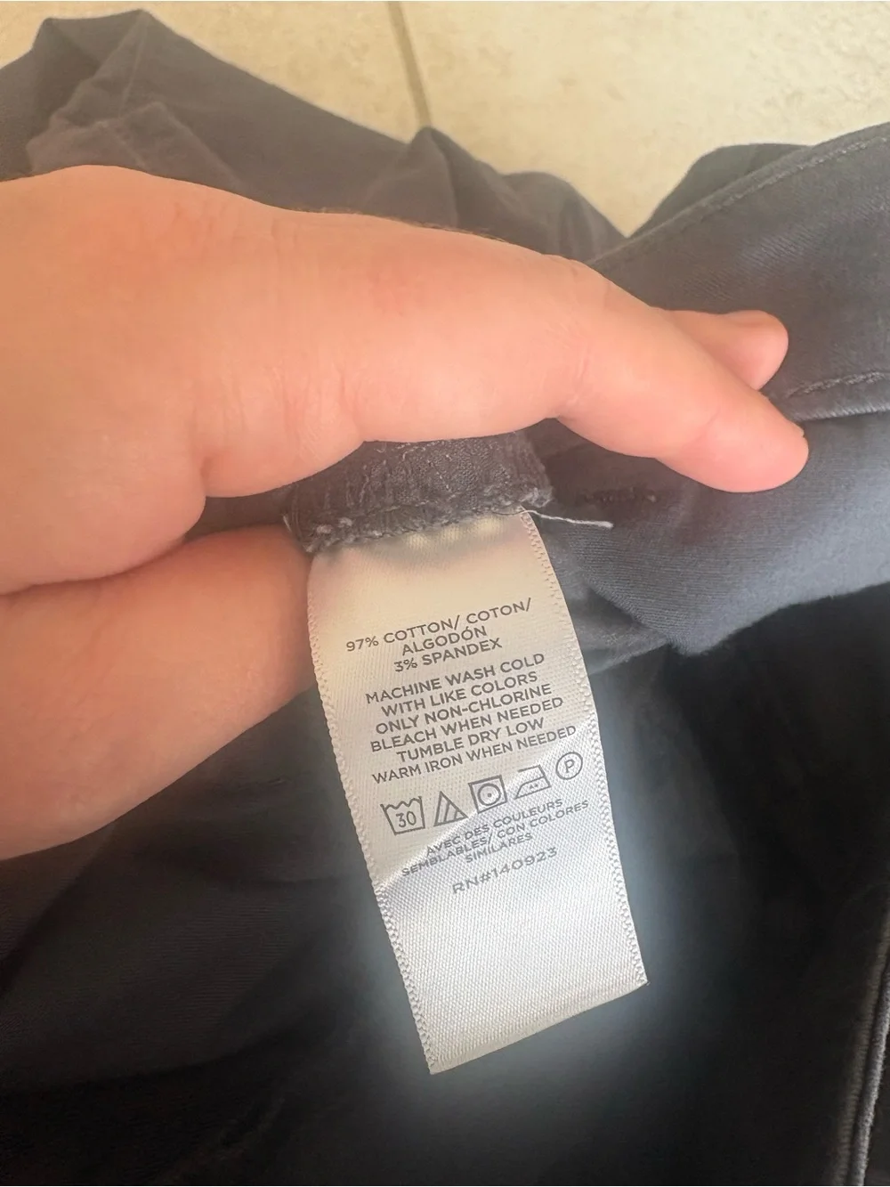 LOFT Women's Dark Grey Straight-Leg Pants